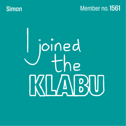 Message card with text 'I joined the Klabu'